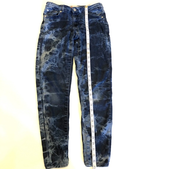 Levis 710 Super Skinny acid wash stretch Girl 14 R - Picture 5 of 6